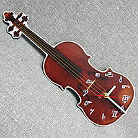 Настенные интерьерные часы Скрипка