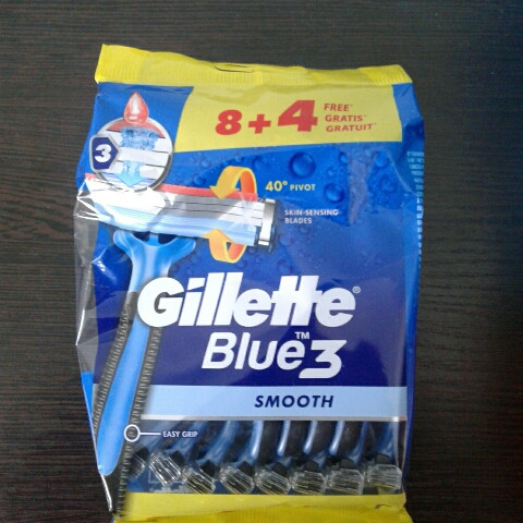 Верстат чоловічий одноразовий Gillette Blue 3 (Жилет блю 3) 12 шт.