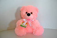 Мягкая игрушка. Медведь сидячий 27 х 23 см розовый