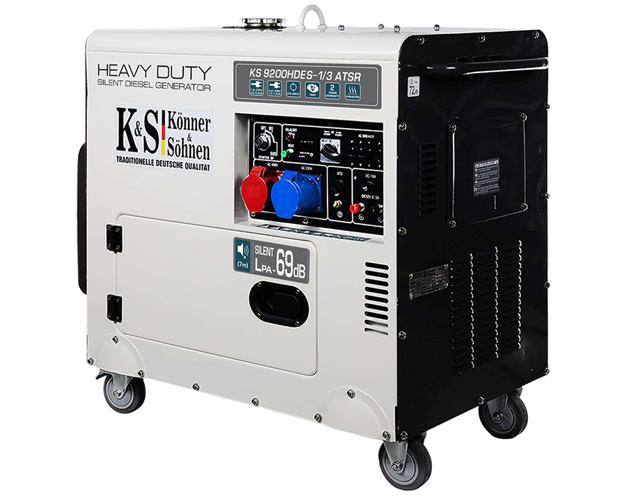 Генератор дизельний Konner&Sohnen KS 9200HDES-1/3 ATSR (7.5 кВт, Euro 5), фото 1