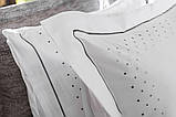 Комплект постільної білизни Puantiye White-Gray, фото 2