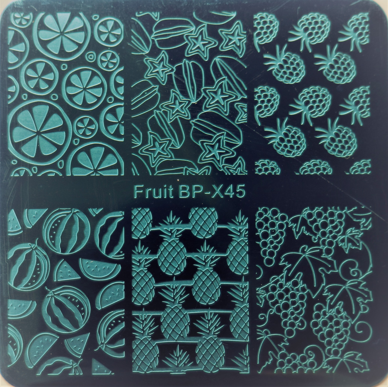 Пластина для стемпінгу дизайн на нігтях BORN PRETTY Fruit-X45, фото 1