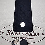 Клапан сумки вузький. "Пальма". Колір "Графіт", фото 2