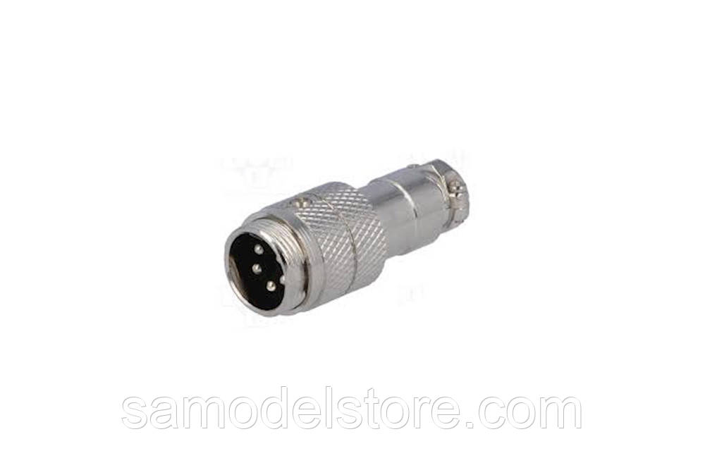 Роз'єм MIC 345, штекер, під кабель, 5pin, діам.-16мм.
