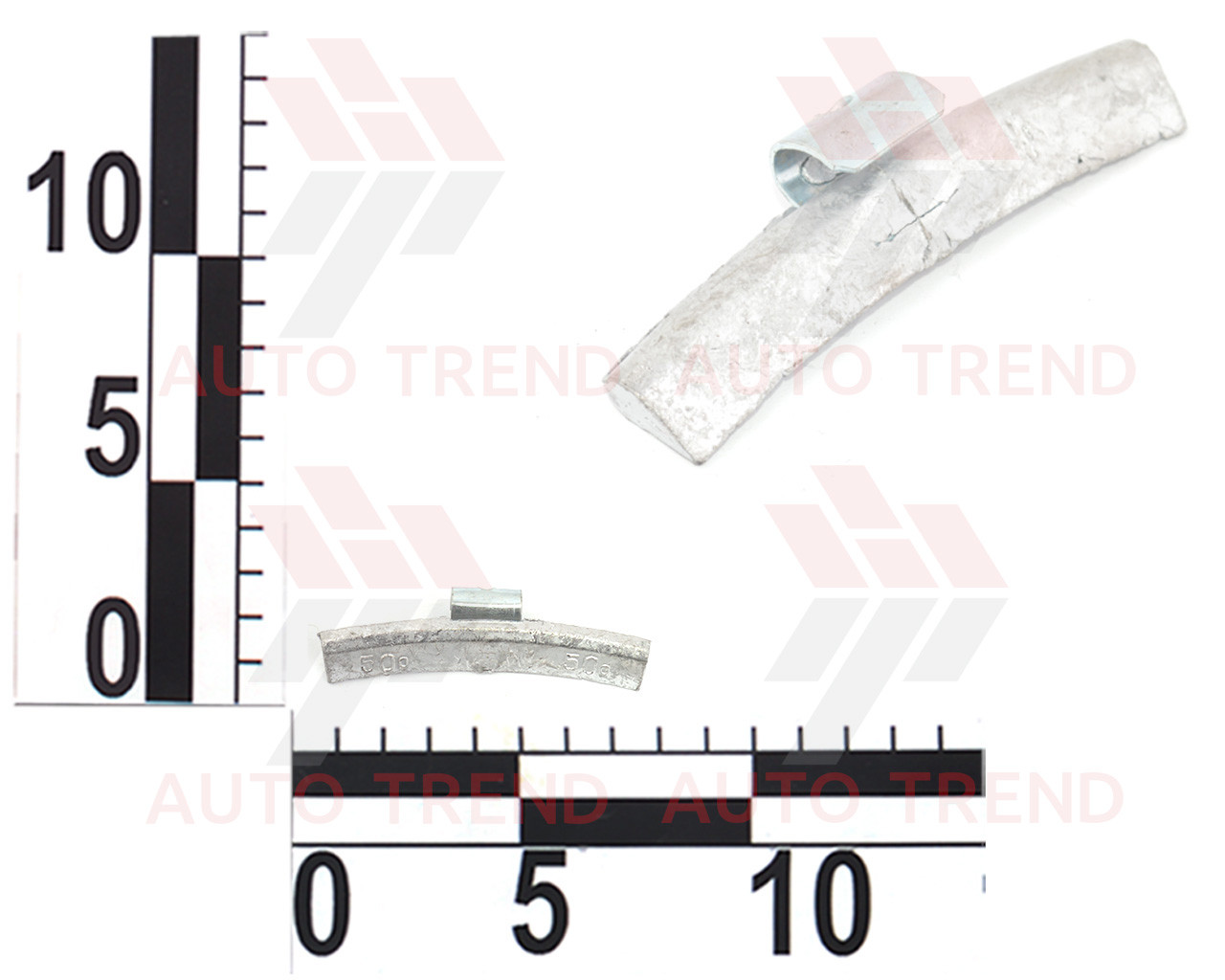 Груз набивний для легкосплавних дисків л/а, свинець 50 г, 10 шт.