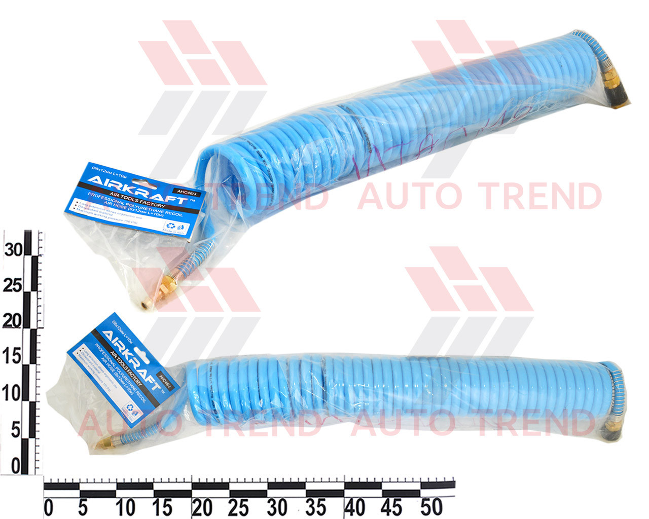 Шланг спіральний поліуретановий d8x12мм 10 м Profi