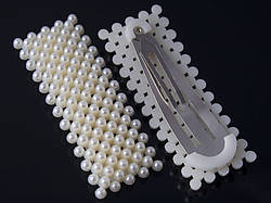 Шпилька для волосся з перлами прямокутної форми