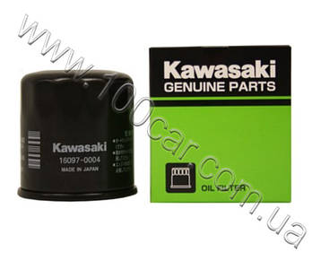 Фільтр масляний Kawasaki (оригінал) 16097-0004 для Kawasaki: ZZR600, Vulcan 900, 1500, 1600, 1700, 2000, Jet Ski, W800, ER, Z750,