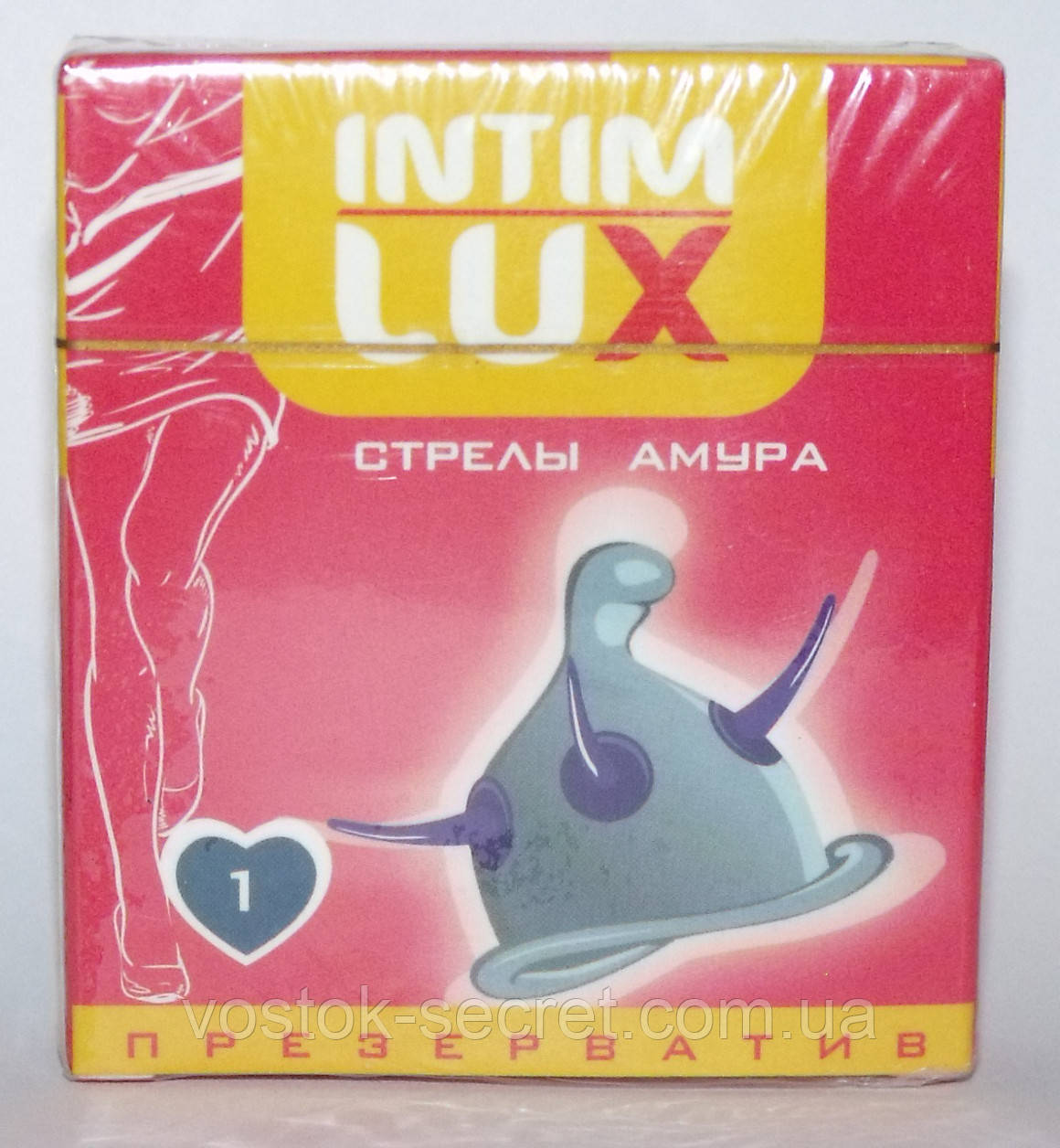 Презерватив із кульками та вусиками Intim Lux "Стрели Амура"