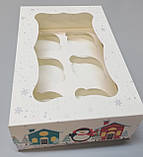 Коробка картонна для 6 капкейків "Пінгвіни" 250*170*80, фото 5