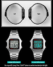 Чоловічі годинники Skmei 1337 S доступні в кольорах black / silver, фото 2
