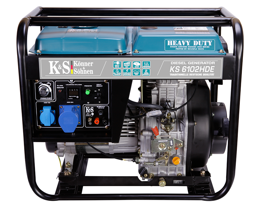 Генератор дизельний Konner&Sohnen KS 6102HDE (5.5 кВт, Euro 2)