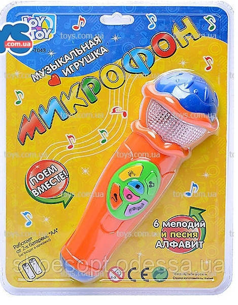 Дитячий караоке мікрофон: 6 мелодій, пісня про алфавіт