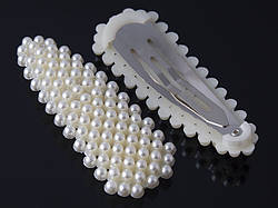 Шпилька для волосся з перлами трикутної форми