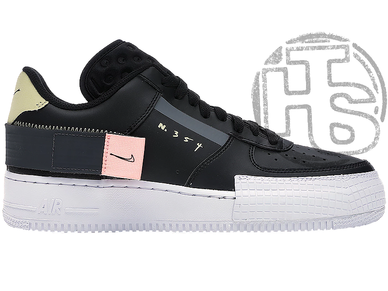 Чоловічі кросівки Nike Air Force 1 Type Black Pink White ALL01007
