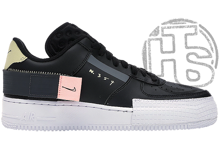 Жіночі кросівки Nike Air Force 1 Type Black Pink White CI0054-001, фото 2