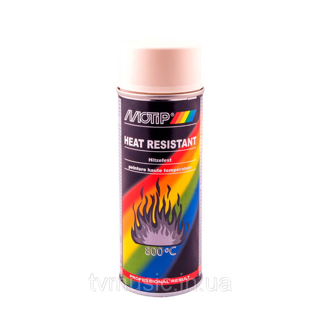 Термостійка фарба до 8000С Motip Heat Resistant Бежева 400 мл