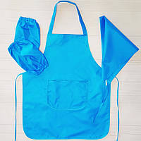 Фартух з нарукавниками і косинкою 5-10 років (бірюзовий)