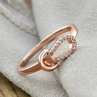 Кільце куб. цирконій Xuping позолота РВ, 18 розмір (ширина 5мм, вага 2.0 г)