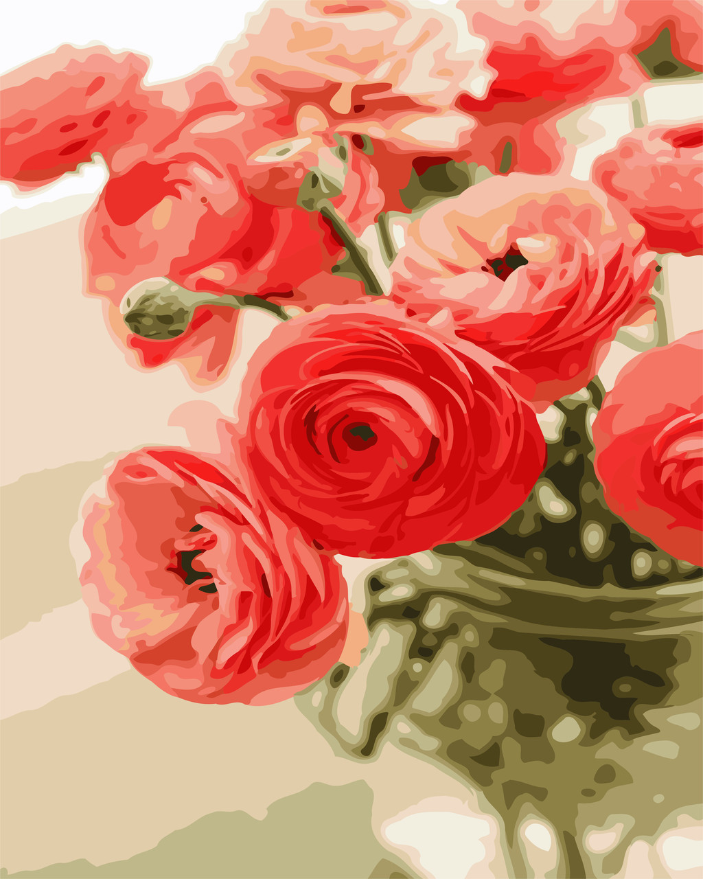 Картина за номерами "Квіти для коханої" 40*50см