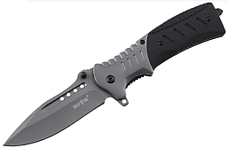 Ніж складаний, з шорсткими накладками рукояті з композиту G10,має спеціальний виступ-плавець на клику