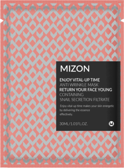 Тканинна маска для обличчя Mizon Enjoy Vital-Up Time Antiwrinkle Mask Return Your Face Young 25 мл