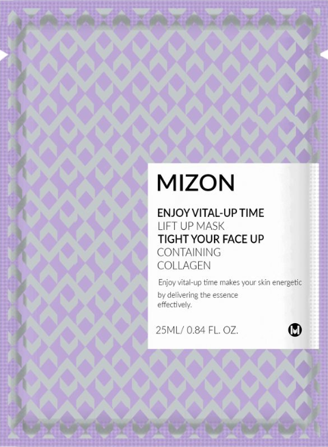Підтягувальна маска для обличчя з колагеном Mizon Enjoy Vital-Up Time Lift Up Mask Tight Your Face Up 25 мл