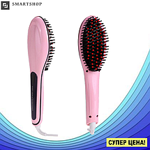 Електрична гребінець-випрямляч Fast Hair Straightene HQT 906 з дисплеєм і регулятором температур, фото 2