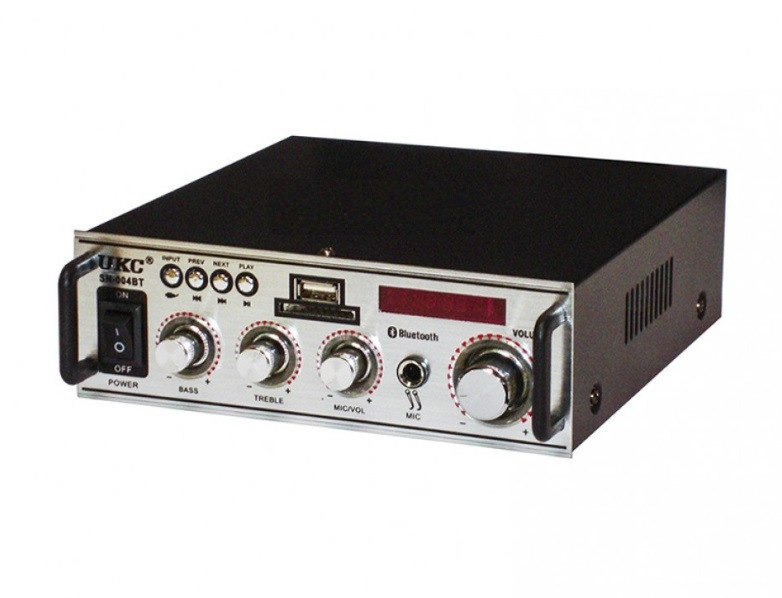 Підсилювач звуку UKC SN-004BT FM USB Bluetooth Караоке 300W+300W Black (4_859463904)