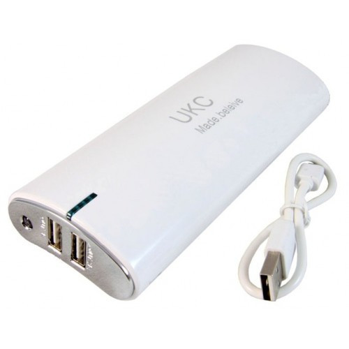 Зовнішній акумулятор Power Bank UKC U-29 20000 mAh White (4_278296451)