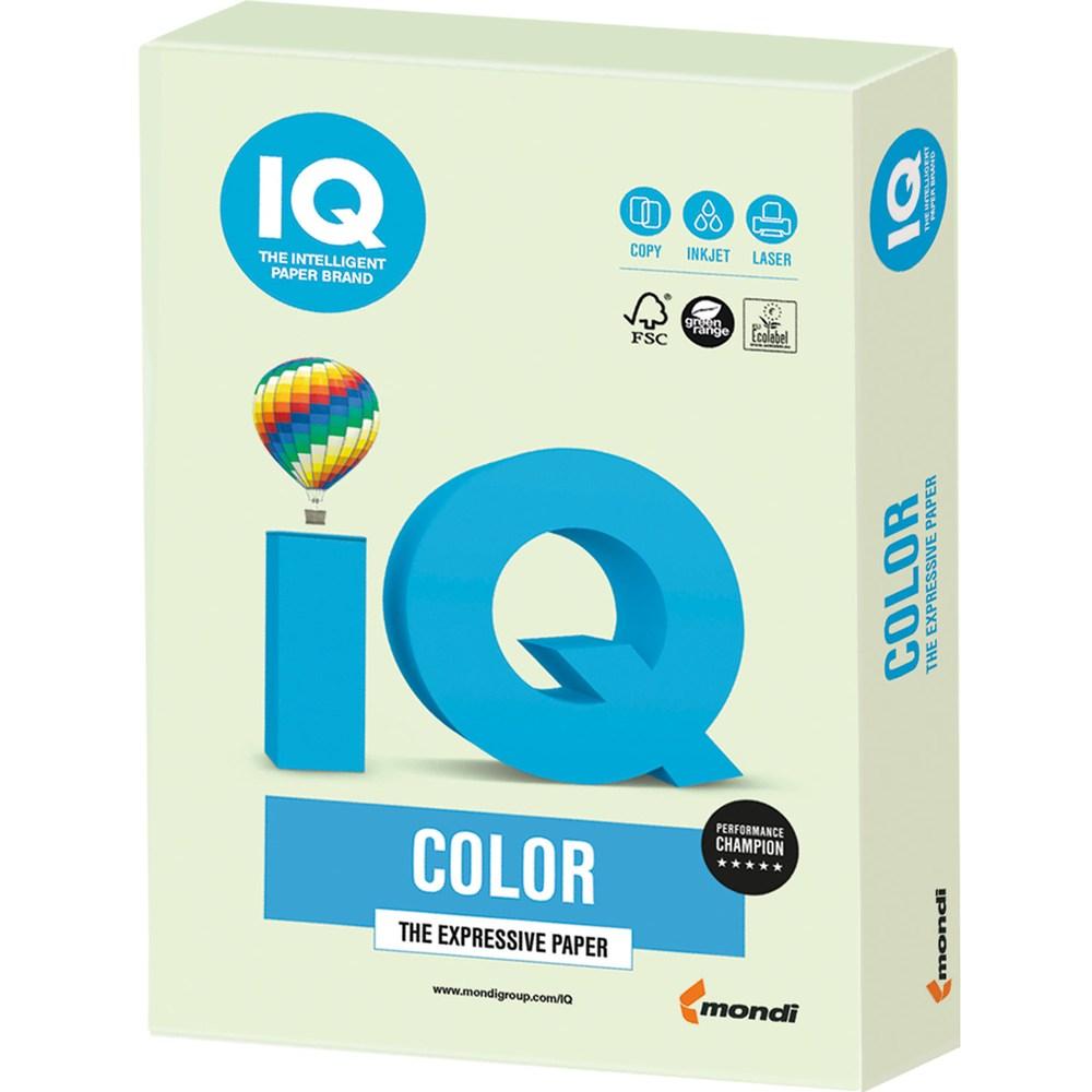 Папір кольоровий А4 IQ Color 160 г/м2 GN27 пастель cвітло-зелений 250 арк