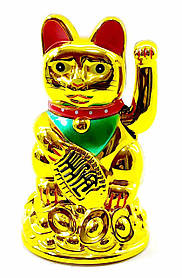Кішка Манэки-неко махає лапою (батарейки в комплект не входять)(11,5х7х7 см)
