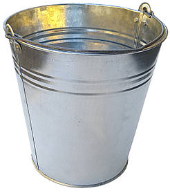 Відро оцинковане 10 літрів двошовне Ø 27 см h=26.5 см (Метид)