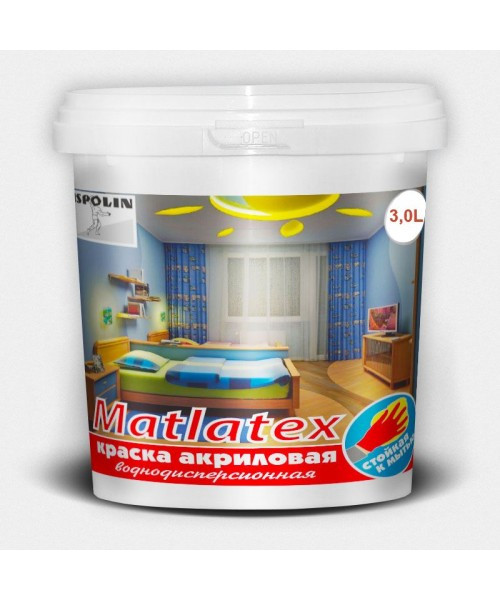 Фарба Gaia інтер'єрна акрилова «Matlatex» 3 л