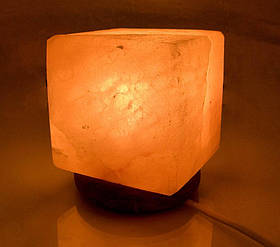 Соляна лампа "Куб" (Гімалайська сіль)