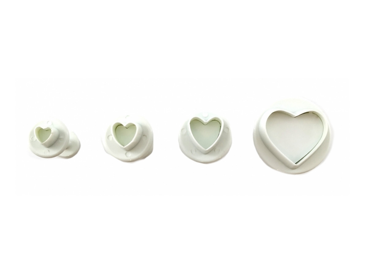 Плунжер кондитерський Сердечка з 4-х