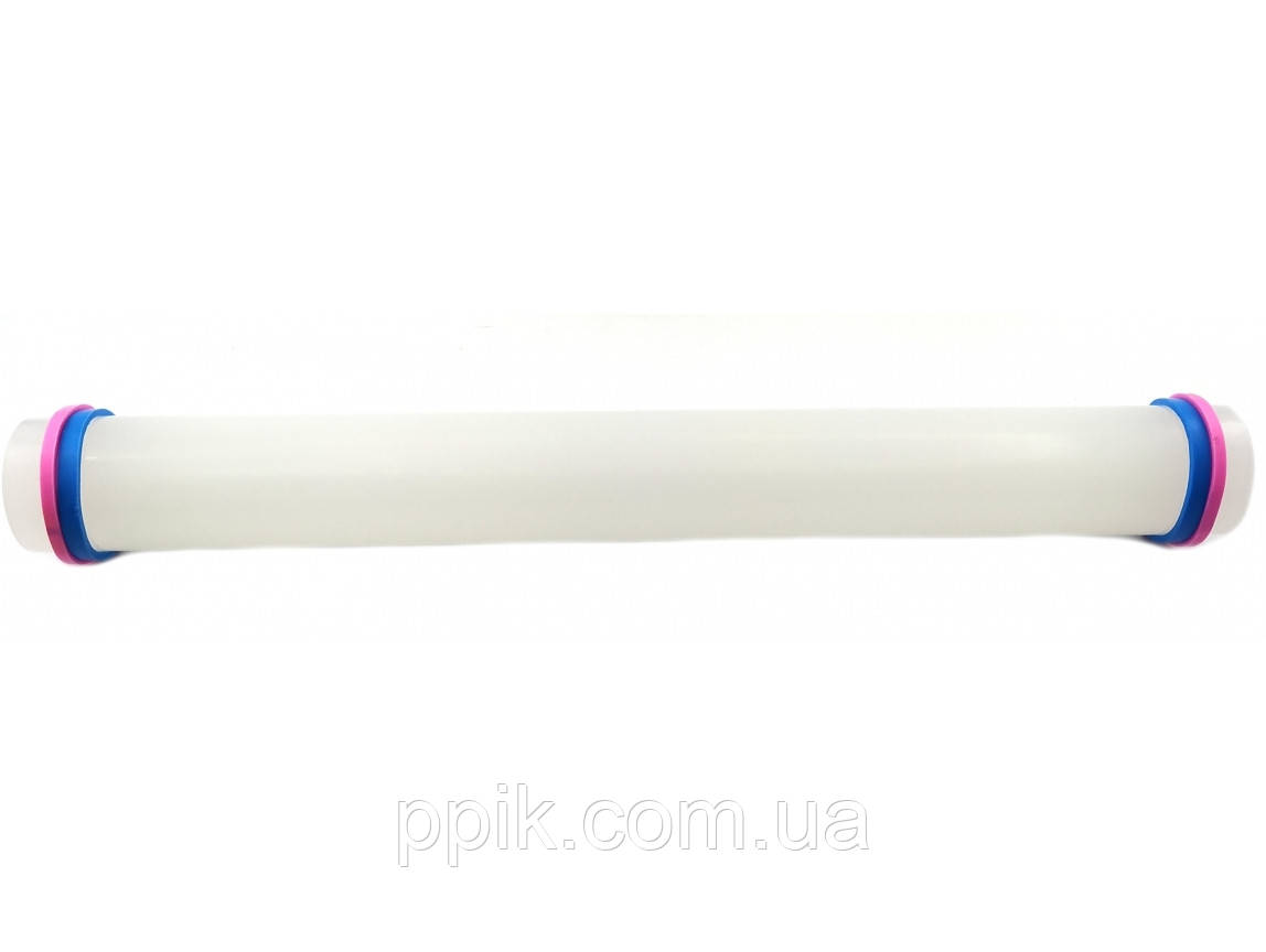 Скалка пластикова для мастики 22,5 см (з кільцями)