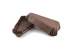 Тарталетки (капсули) паперові для десертів Коричневі (102*78*25 мм)