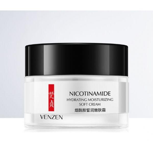 Зволожуючий крем для обличчя VENZEN Nicotinamide Moisturizing Cream з нікотинамідом 50 гр