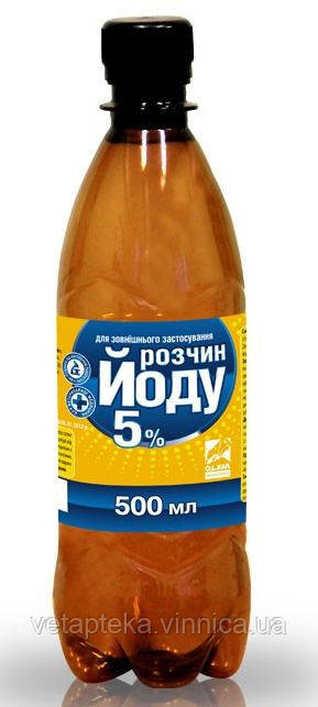 Йод 5%, 500мл