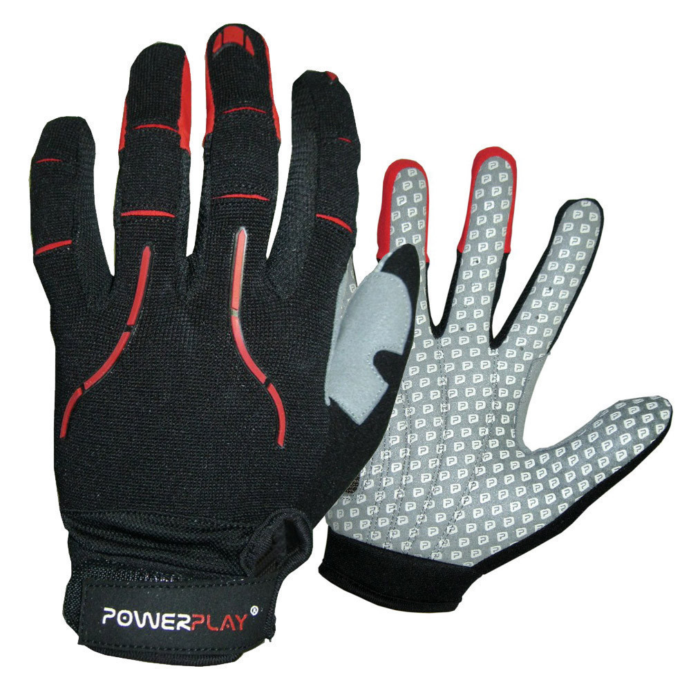 SALE Велорукавички PowerPlay 6662 В Чорно-Червоні XXL
