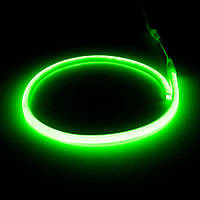 Светодиодная LED лента гибкий неон круглый Led Neon Flex G зелёная 220В 220V