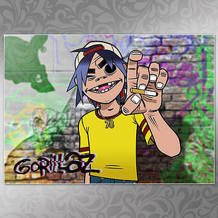 Плакат А3 Gorillaz 003