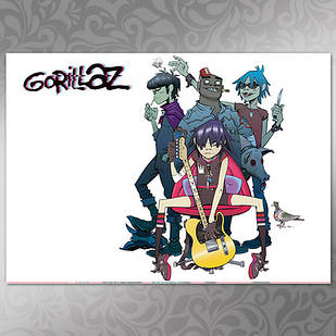 Плакат А3 Gorillaz 004