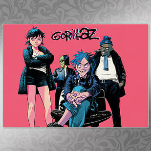 Плакат А3 Gorillaz 005