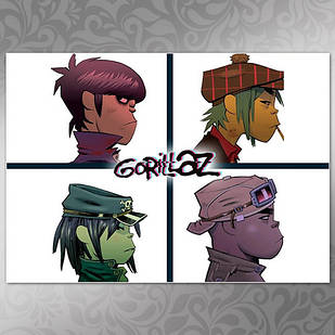 Плакат А3 Gorillaz 007