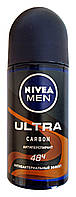 Кульковий антиперспірант Nivea Men Ultra Carbon Антибактеріальний ефект - 50 мл.