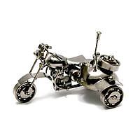 Статуэтка сувенир техно-арт Байк с мотоколяской
