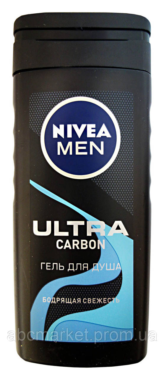 Гель для душу Nivea Men Ultra Carbon Підбадьорлива свіжість - 250 мл.