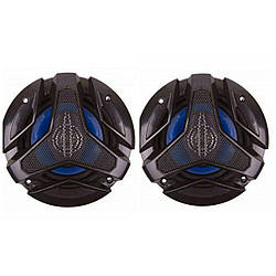 Колонки автомобільні круглі MHZ TS-1048, чорний з синім